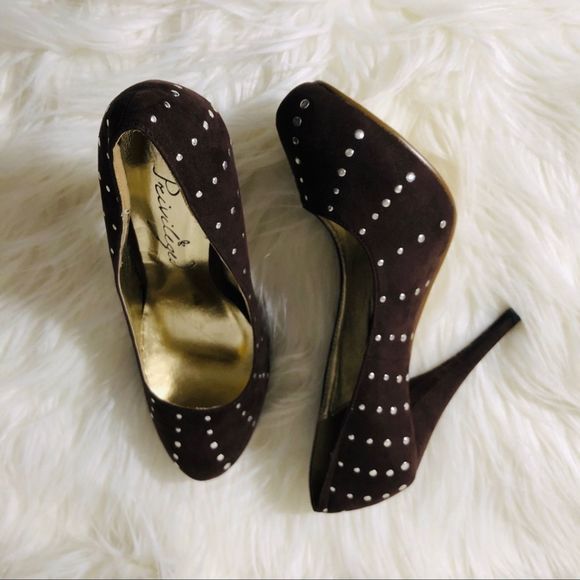 Privileged women’s brown rhinestone 5 “ high heel - Picture 6 of 8